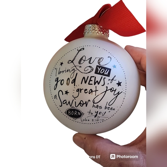 Christian Christmas Ornatment. With Scripture - Picture 3 of 3